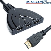 3 Port Hdmi Splitter Cable 1080P Switch Switcher Hub Adapter For Hdtv Ps... - £12.58 GBP