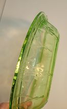 Green Uranium Cameo Ballerina Oval Vegetable Bowl with Handles image 5