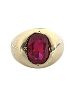 Unisex Solitaire ring 14kt Yellow Gold 455700 - $899.00