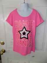 Justice Dance Dance Dance Star Shirt Size 10 Girl&#39;s Euc - £10.90 GBP