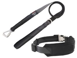 Pet Life Geo-prene Shock Absorbing Neoprene Reflective Dog Leash and Collar, LG, - £27.52 GBP+