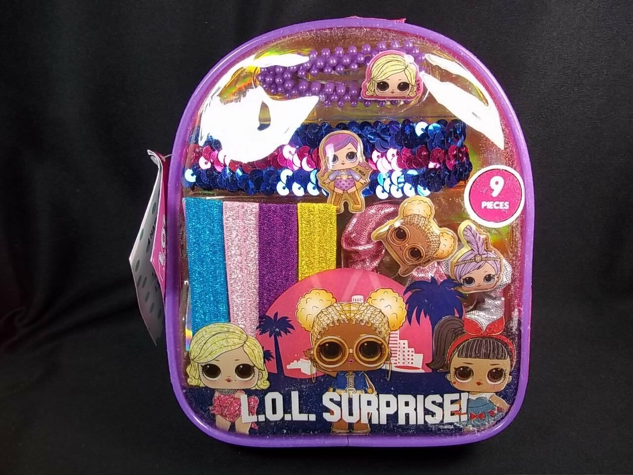 LOL Surprise Hair Set in mini backpack 9 pcs NEW - $6.50