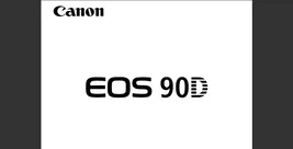 Canon EOS 90D user owners manual - €2,43 EUR