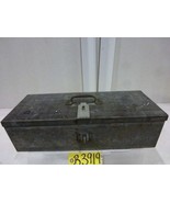 Antique Steel Box 20&quot; x 8&quot; x 5&quot; - £45.64 GBP