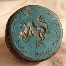 Antico anello grande decorato in argento misto pietre intaglio Mohenjo-D... - $2,614.39 MXN