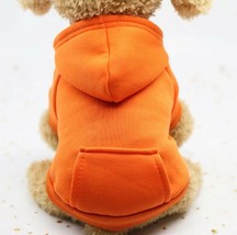 Pet Dog Hoodie Puppy Cat Winter Warm Clothes Sweater Costume Jacket Coat Apparel - £3.00 GBP