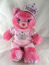 Build a Bear Pink Purrincess Sparkle Glitter Kitty Cat 18 Inches Plush i... - $19.79