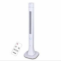 Optimus 48 Inch Pedestal Tower Fan with Remote Control, Bluetooth and LED - $111.95
