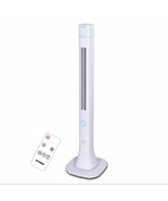 Optimus 48 Inch Pedestal Tower Fan with Remote Control, Bluetooth and LED - $111.95
