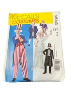 McCalls Costumes Uncle Sam &amp; Historical Figures Sewing Pattern M6143 Siz... - $7.89 CAD