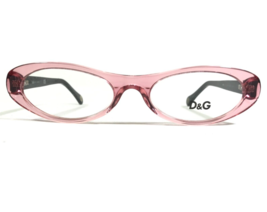 Dolce &amp; Gabbana D&amp;G 1173 1503 Eyeglasses Frames Black Clear Pink Round 52-18-135 - £74.32 GBP