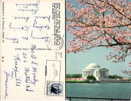 Washington DC Jefferson Memorial Postcard Posted Unknown VTG Postcard - £7.51 GBP