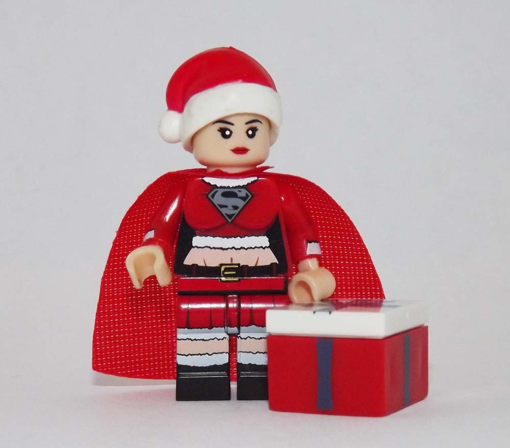 Minifigure Supergirl Santa Claus Christmas US Seller - $7.98