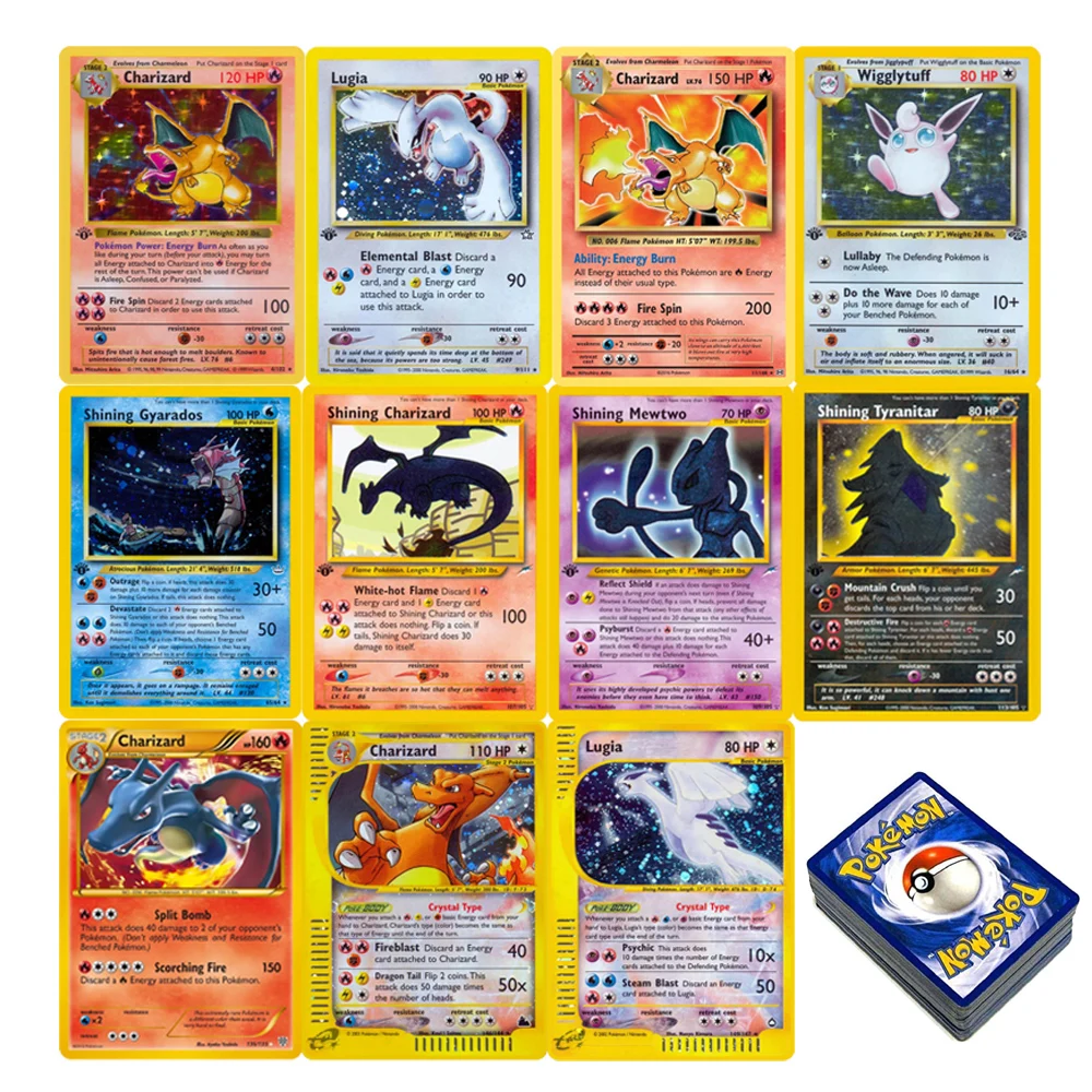 1996 Pokémon 1st Edition Base Set Single Flash Cards Shining Charizard Lugia - £7.16 GBP+