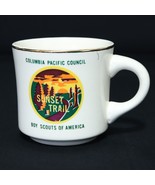 Boy Scouts VTG BSA Ceramic Mug Sunset Trail, Columbia Pacific Council Cu... - £49.13 GBP