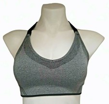 Small Racerback Sports Bra Gilligan and OMalley Gray Knit - $13.09
