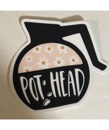Pot Head Small Sticker Coffee Pot For Coffee Lovers - £1.57 GBP