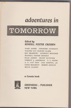 Adventures in Tomorrow 1951 early hardcover science fiction anthology - £15.95 GBP