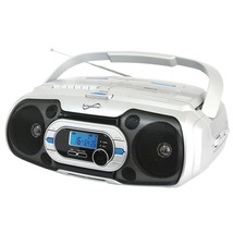 Supersonic SC-729BT Top Loading Programmable MP3/CD Boombox Player, Bluetooth, C - £100.26 GBP