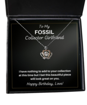 Fossil Collector Girlfriend Necklace Birthday Gifts - Crown Pendant Jewelry  - $49.95