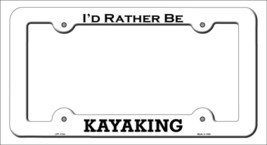 Kayaking Novelty Metal License Plate Frame LPF-113 - $353.59 MXN