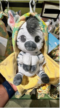 Disney Parks Animal Kingdom Baby Zebra in a Hoodie Pouch Blanket Plush Doll NEW image 7