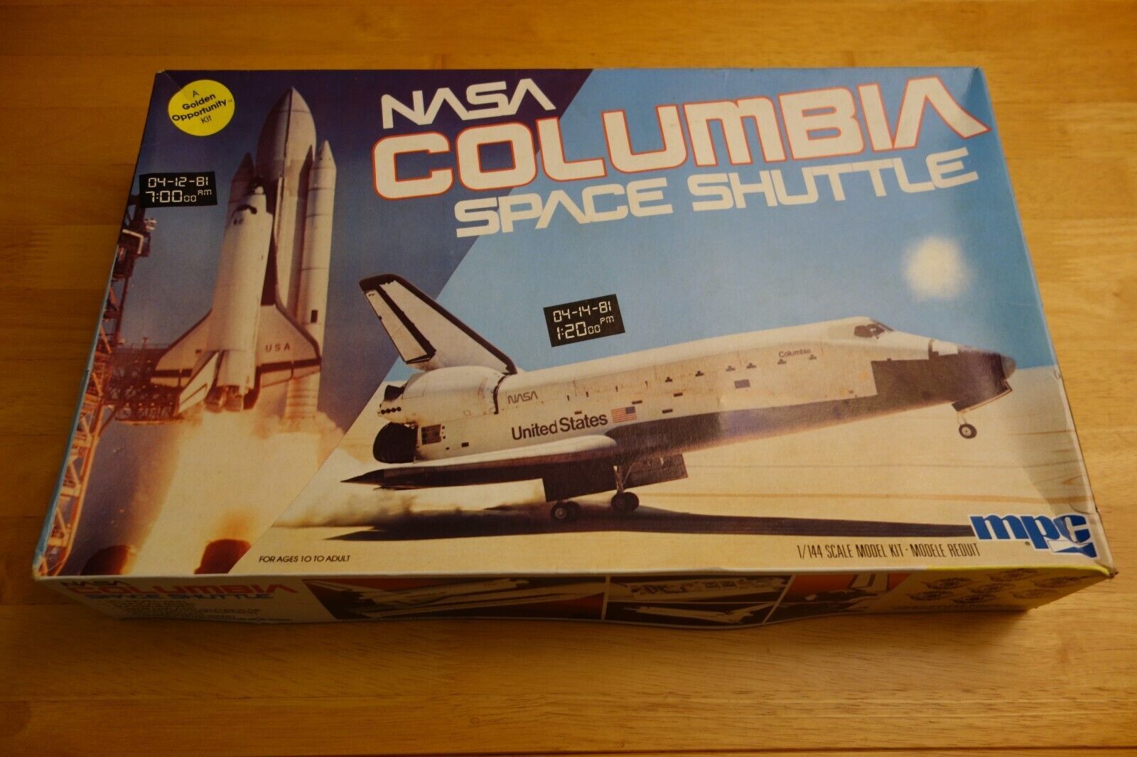 Primary image for 1982 NASA Columbia Space Shuttle Model Kit MPC 1:144 A Golden Opportunity Kit
