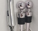 (2)Wine Bottle Stopper Reusable Vacuum Sealed Twist Plug Caps Leakproof ... - £15.76 GBP