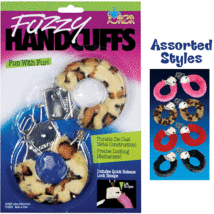 Fuzzy Handcuffs - Durable Die Cast Metal Construction - Have Fun With Fur! - £4.65 GBP
