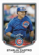 2016 Topps Sticker #197 Starlin Castro Chicago Cubs - £0.69 GBP