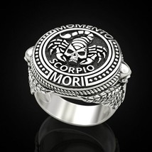 Ity rings for men retro scorpion skull sculpture memento mori silver color high quality thumb200