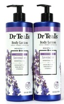 2 Ct Dr Teal&#39;s 18 Oz Moisture Soothing Lavender Essential Oil Body Lotion - £22.83 GBP