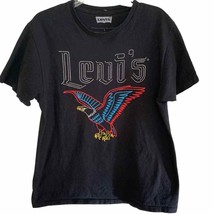 Levi&#39;s Black Neon Eagle Graphic Tee Large - £18.64 GBP