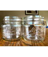 Lot of 2 Vintage Kerr Canning Jars Square One Pint Self Sealing Wide Mou... - $442.28 MXN