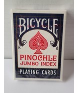 Bicycle Pinochle Jumbo Index 44 Playing Cards US Playing Card Co New Sealed - £6.60 GBP