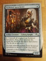 Socketed Sprocketer Magic The Gathering Unstable Artifact 44 MTG Cyborg ... - $2.57