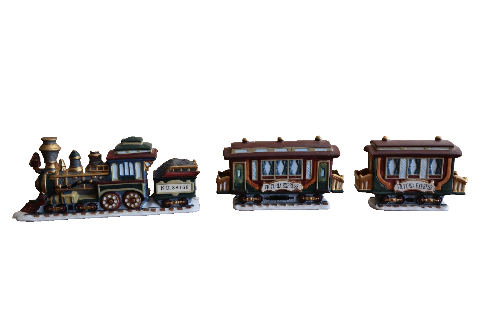 Kirkland Victorian Christmas Village 59979 Replacement: 3 Piece Train Fi... - $16.99
