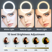 LED Ring Light Photography Lighting Selfie Lamp USB Dimmable With Tripod Photo - £13.03 GBP+