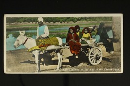 Vintage Postal History Postcard RPPC Egypt to USA 1938 Real Photo Color Natives - $16.98