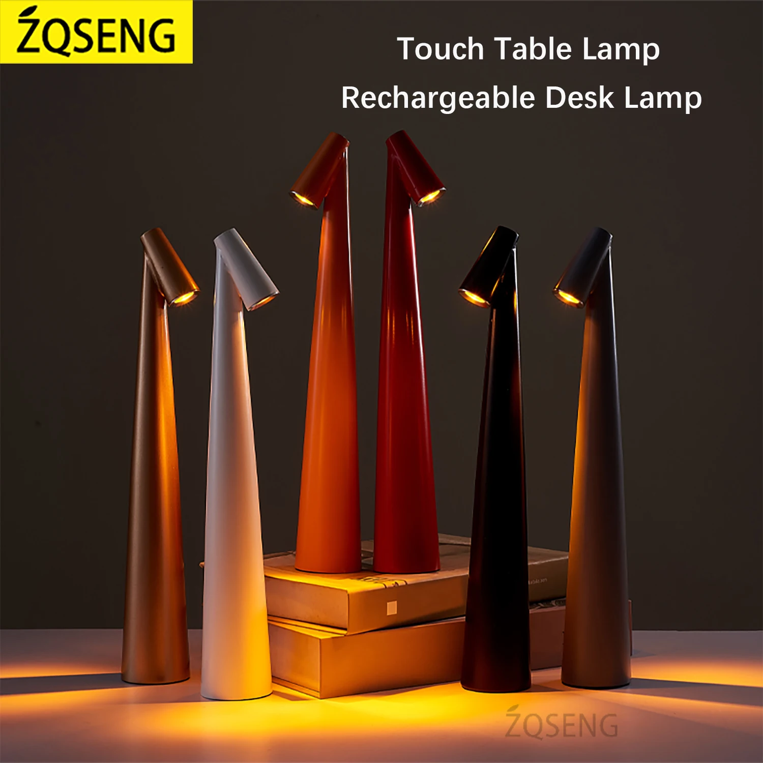 Table Lamp LED Touch Sensor Desktop Night Light Rechargeable Wireless Reading - £23.27 GBP+