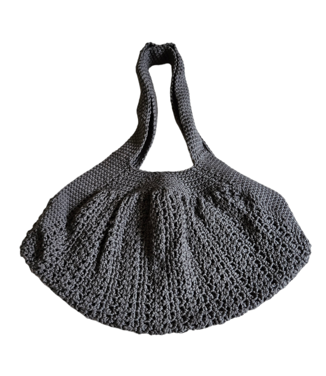 Grey Crochet Market Bag - $35.00