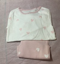 Carters 7/7A girls pajamas Pink &amp; White. New. - $9.89