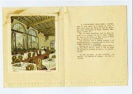 Hostaria Dell Orso Brochure with Map Rome Italy 1950's Hotel - $13.86