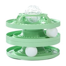 Cat Toy Cat Track Toy, 3-Levels Circle Tracks with Moving Balls and Rolling Bell - £23.74 GBP