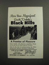 1961 South Dakota Tourism Ad - More than magnificent South Dakota&#39;s Black Hills - £14.44 GBP