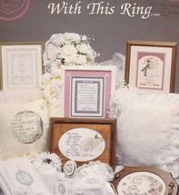 Cross My Heart Inc. With This Ring Cross Stitch Book 1989 Wedding Sampler - £7.90 GBP