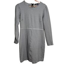 Kate Spade Saturday Black White Stripe Long Sleeve Shift Dress Women&#39;s 6 - $33.99
