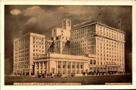 Vintage POSTCARD- Lawrence Hotel, Erie, PA-SHOWING New Addition BK51 - £1.55 GBP