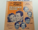 I&#39;m Feelin&#39; Like a Million fr Broadway Melody of 1938 Judy Garland Freed... - $18.98