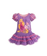 Disney Princess Rapunzel Purple Fancy Nightgown, Tiered Tulle Hemline - $644.35 MXN